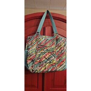 Thirty-One 31 All Pro Tote Pool Beach Gym Yoga Travel Diaper Bag Graffiti Dot